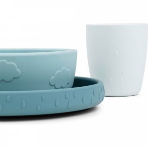 Coffret repas ventouse deer friends bleu Done by deer