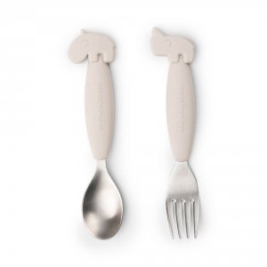 Set de 2 couverts easy-grip deer friends sable Done by deer