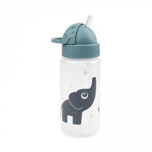 Gourde avec paille elphee bleue Done by deer