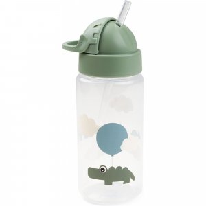 Gourde à paille happy clouds vert Done by deer