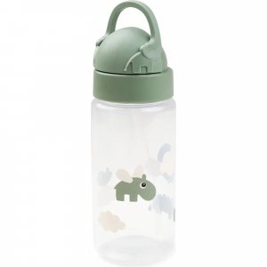 Gourde à paille happy clouds vert Done by deer