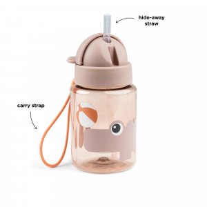 Gourde à paille playground rose Done by deer