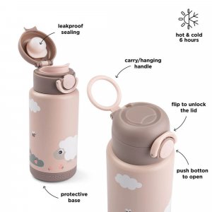 Gourde isotherme tiny farm rose Done by deer