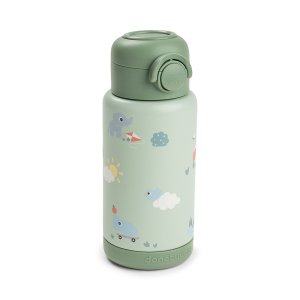 Gourde à paille isotherme playground vert 340 ml Done by deer