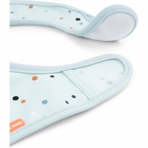 Lot de 2 bavoirs velcro elphee bleu Done by deer