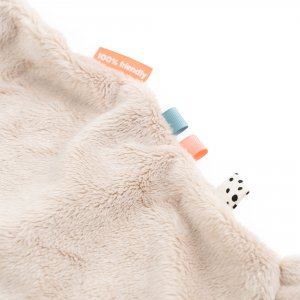 Doudou plat attache sucette lalee sable Done by deer