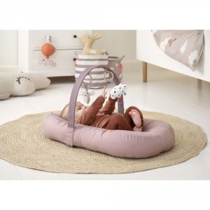 Matelas d'éveil avec arche d'activités raffi rose Done by deer