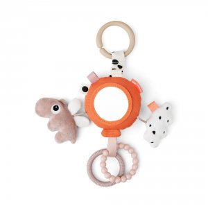 Hochet à suspendre happy clouds papaye Done by deer