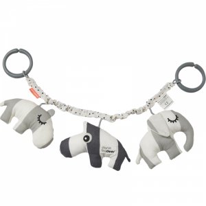 Jouet d'éveil bébé pour poussette deer friends grey