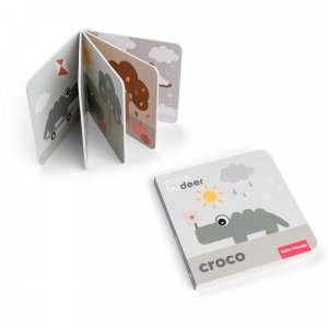 Livre d'éveil croco multicolore Done by deer