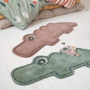 Tapis de chambre croco vert Done by deer