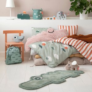 Tapis de chambre croco vert Done by deer