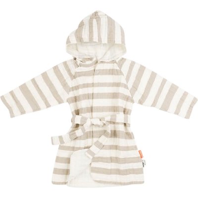 Peignoir gots stripes sable 1/2 ans