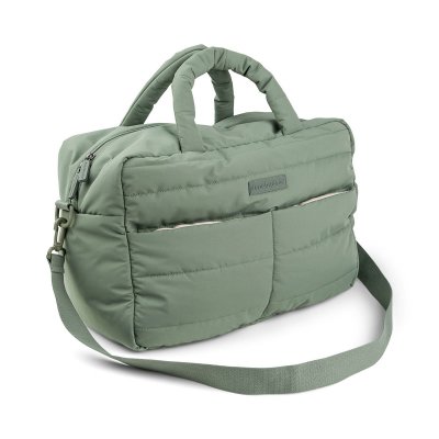 Sac à langer matelassé vert