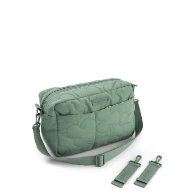 Sac de poussette matelassé vert