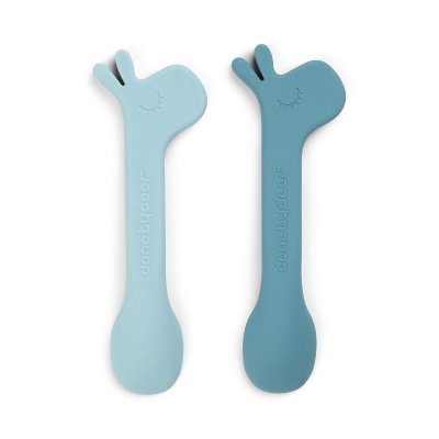 Lot de 2 cuillères silicone lalee bleu