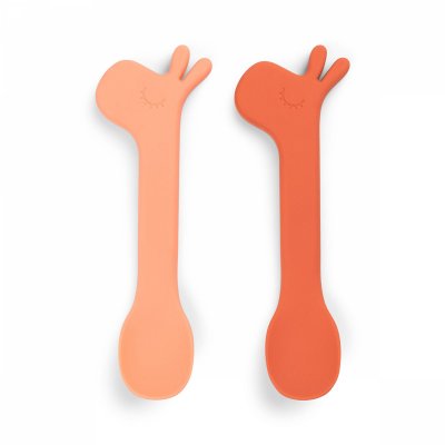 Cuillère silicone lot de 2 lalee papaye