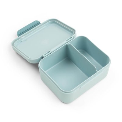 Boîte à goûter avec piques snack tiny farm bleu