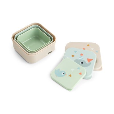 Lot de 3 boîtes à gouter celebration multicolore