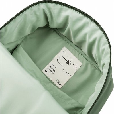 Sac à dos matelassé enfant croco vert