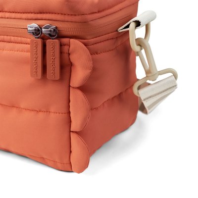 Sac isotherme matelassé croco papaye