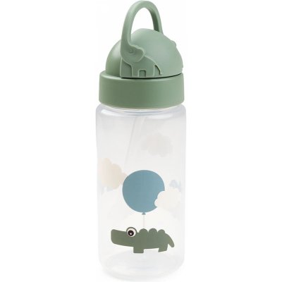 Gourde à paille happy clouds vert