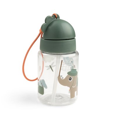 Gourde à paille tiny trails vert 280 ml