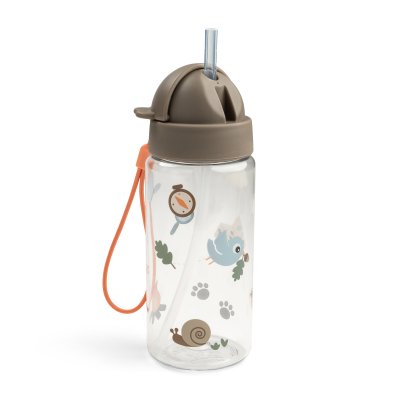 Gourde à paille tiny trails sable 350 ml