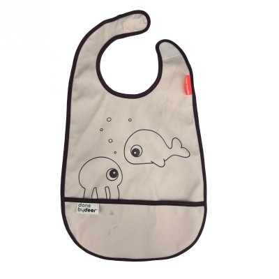 Les imparfaits - bavoir velcro sea friends rose