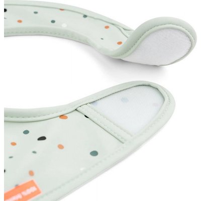 Lot de 2 bavoirs velcro croco vert