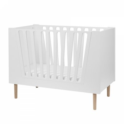 DONE BY DEER Lit de bébé évolutif 60 x 120 cm blanc
