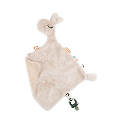 Doudou plat attache sucette lalee sable