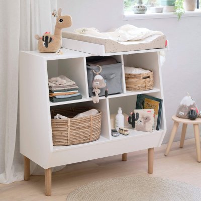 Matelas à langer easy wipe confetti rose