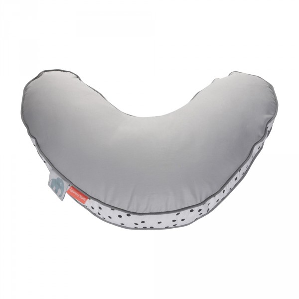 Coussin d'allaitement happy dots grey