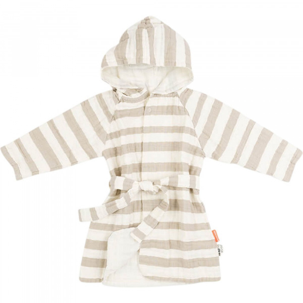 Peignoir stripes sable 1/2 ans Done by deer