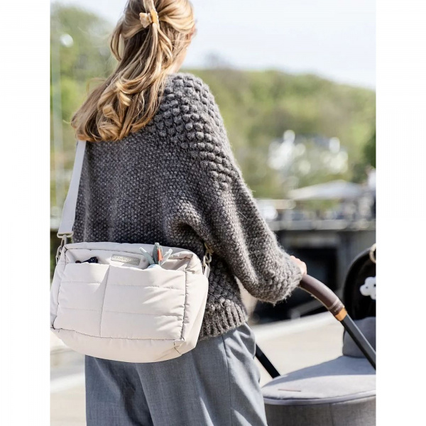 Sac de poussette matelassé sable Done by deer