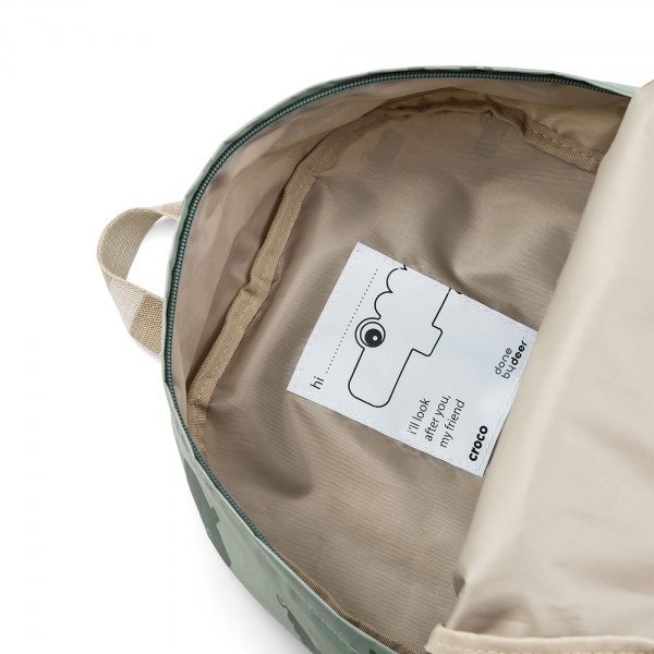 Sac à dos enfant croco vert Done by deer
