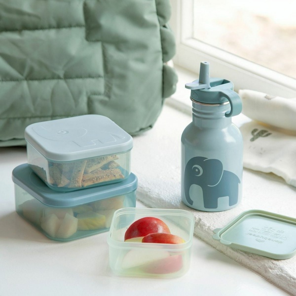 Lot de 3 boites à goûter deer friends bleu Done by deer