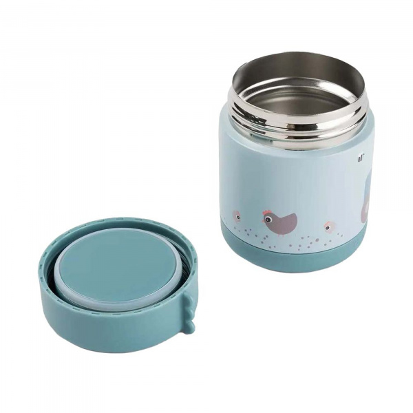 Boîte à repas isotherme tiny farm bleu Done by deer