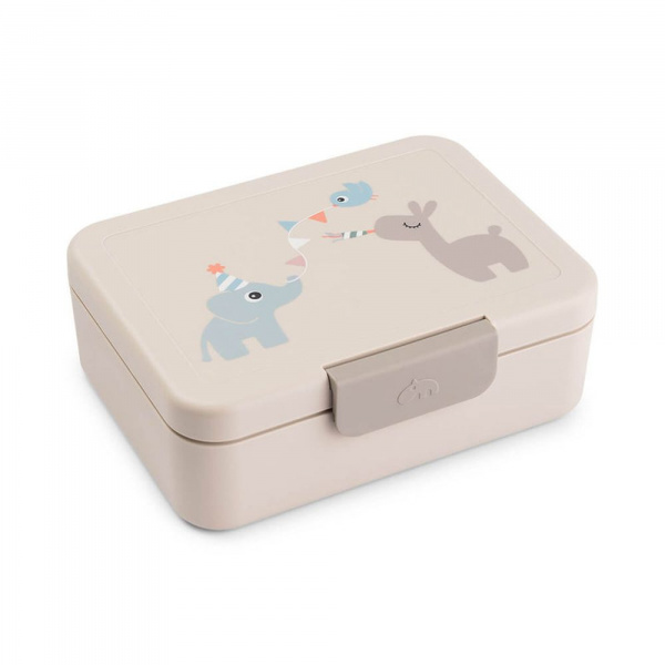 Boîte à goûter avec séparateur celebration sable Done by deer