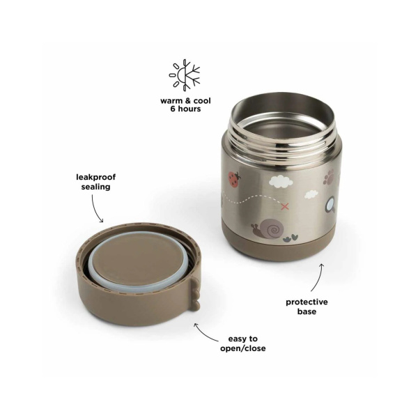 Boîte repas isotherme tiny trails sable 300 ml Done by deer