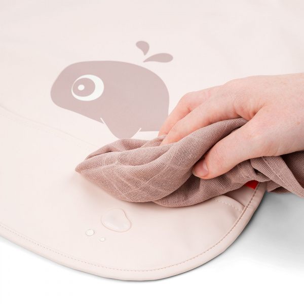 Bavoir à manches longues 6-18 mois wally rose Done by deer