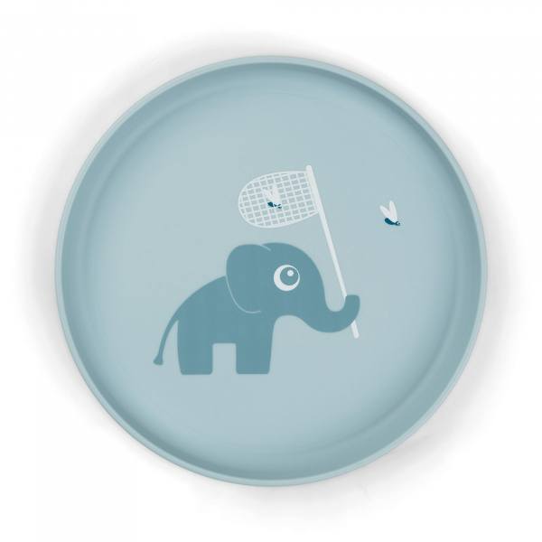 Assiette bébé foodie elphee bleu Done by deer