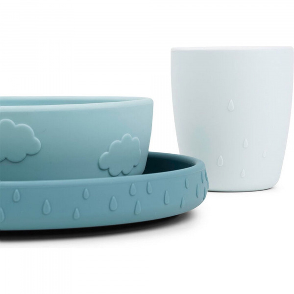 Coffret repas ventouse deer friends bleu Done by deer