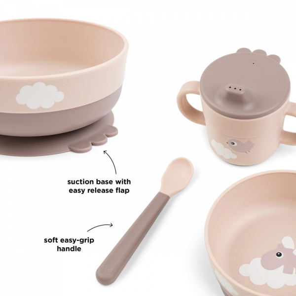 Foodie coffret premier repas happy clouds vert Done by deer