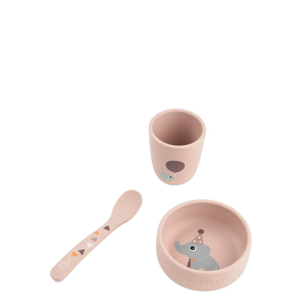 Coffret premier repas stick & stay celebration rose Done by deer