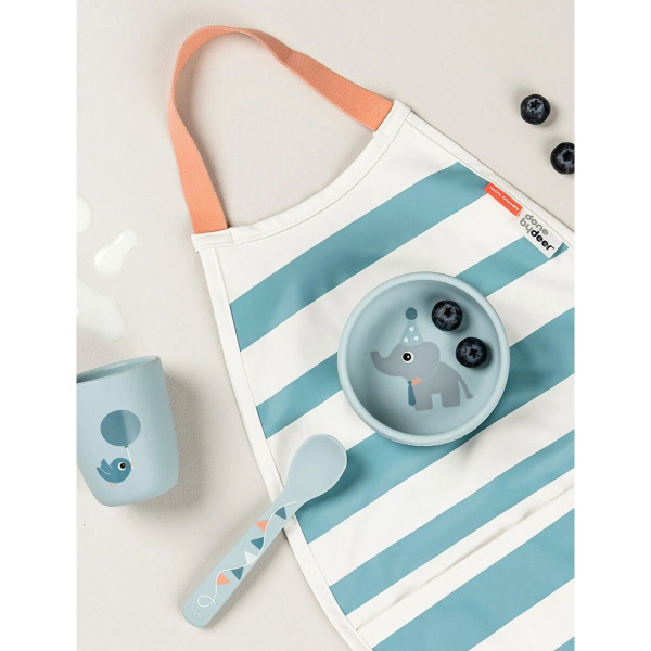 Coffret premier repas stick & stay celebration bleu Done by deer