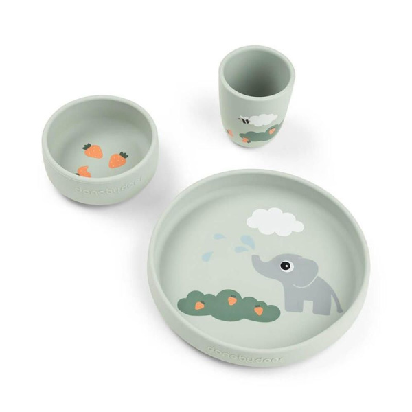 Coffret repas stick & stay elphee vert Done by deer