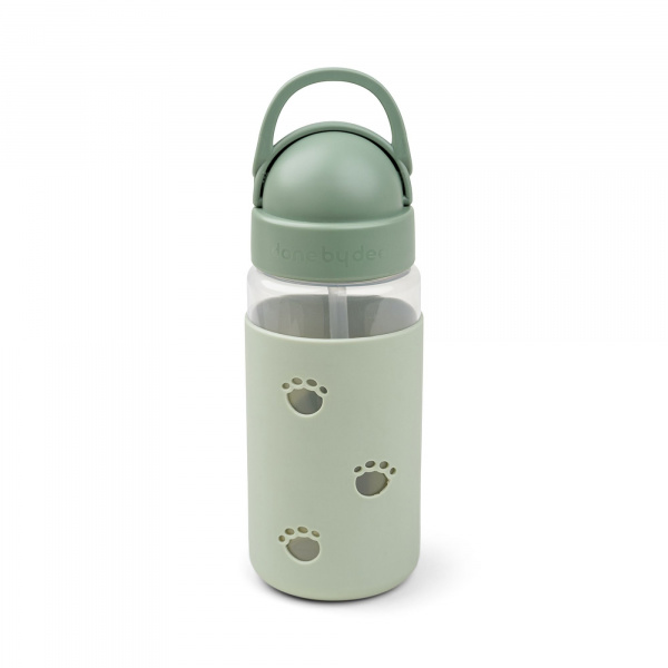 Gourde avec paille easy-grip elphee vert Done by deer