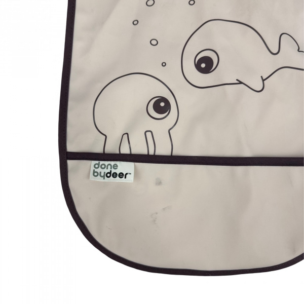 Les imparfaits - bavoir velcro sea friends rose Done by deer